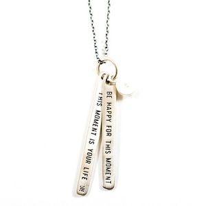 Be Happy For This Moment Sterling Silver Necklace